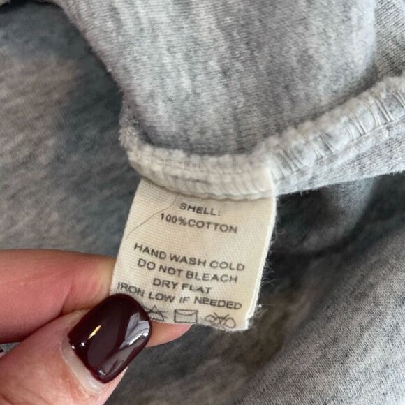 Altar’d State Women’s Reversed Sweatshirt Medium Gray Button Up Flannel Casual C - Picture 6 of 8